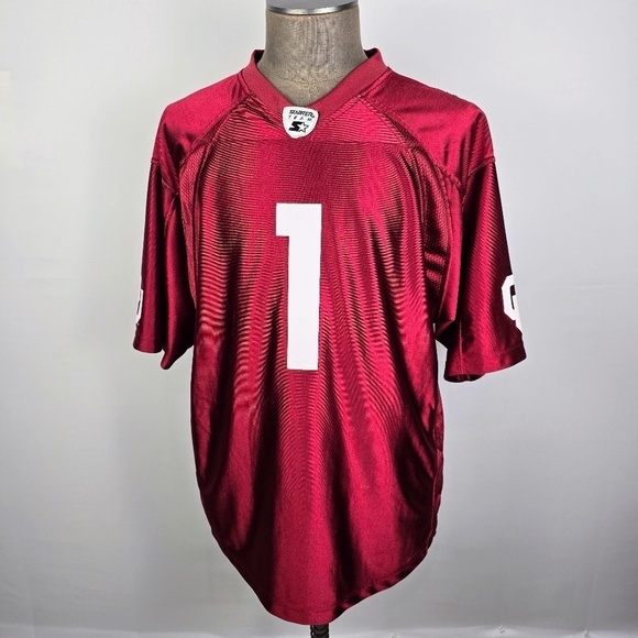 OU Oklahoma Sooners NCAA Football #1 Jersey By Starter Mens XL - Picture 1 of 8
